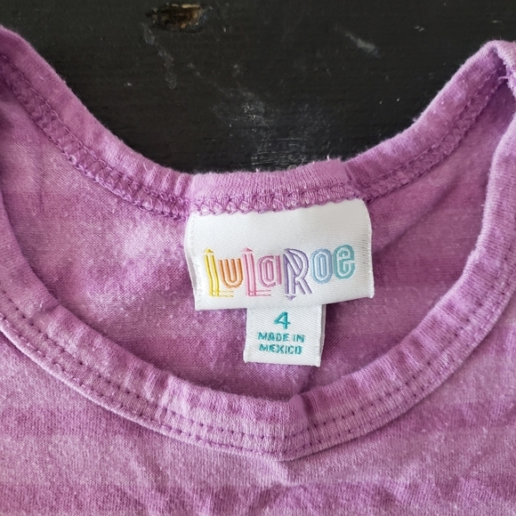 Lot of 3 Girl 4 4T Short Long Sleeve Shirt Dress LuLaRoe Cat & Jack Garanimals - Picture 10 of 12